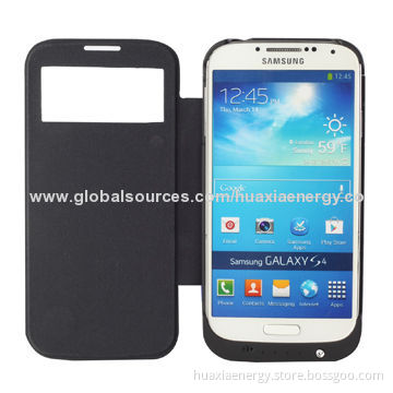 Newest 3,200mAh External Backup Power Battery Case for Samsung Galaxy S4, 5V DC, 500mA Input